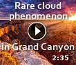 An amazing video of a rare cloud event in the Grand Canyon.